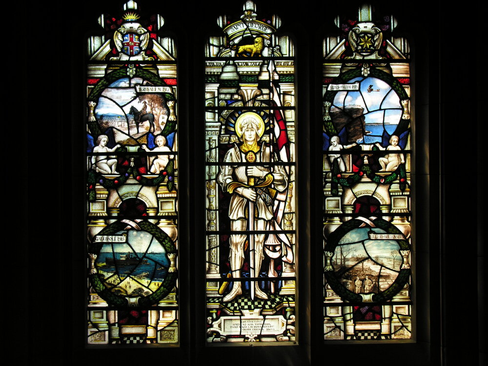 Stained Glass Windows in the Great Hall