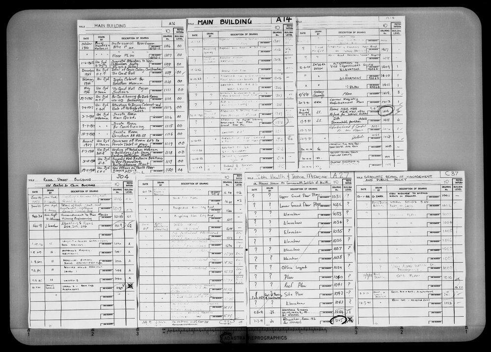 Civil Engineering Building - Rose Street Building - Microfilm Roll F368