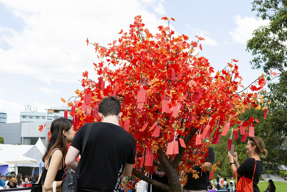 Solidarity Tree for China at Welcome Week