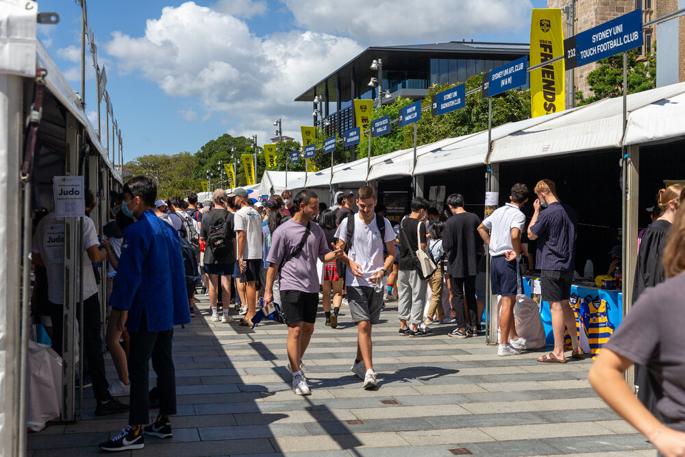 Welcome Week Stalls on Eastern Avenue