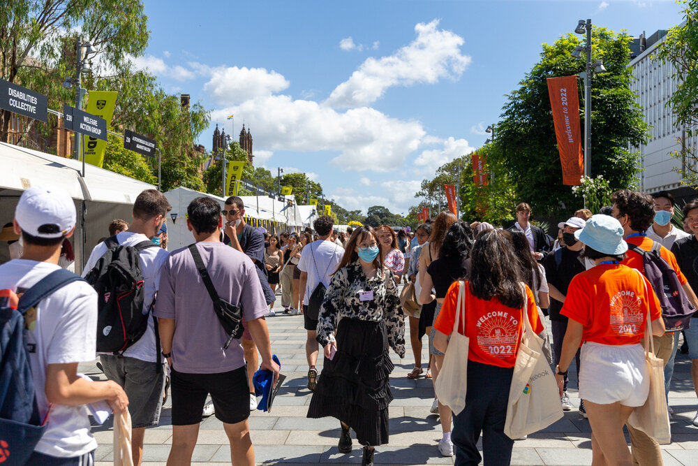 Welcome Week Stalls on Eastern Avenue