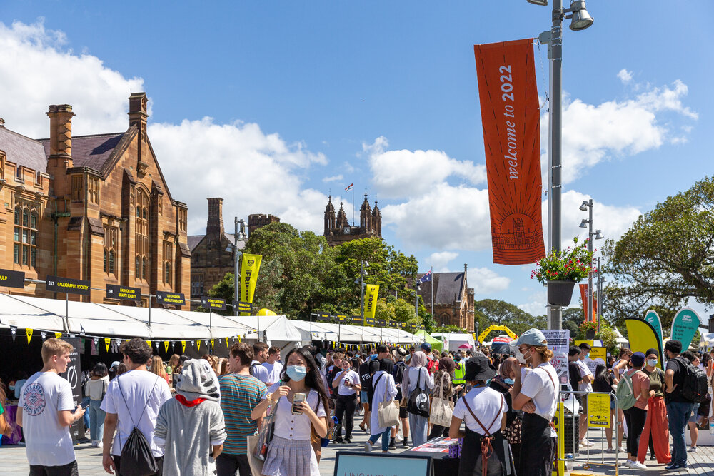 Welcome Week Stalls on Eastern Avenue