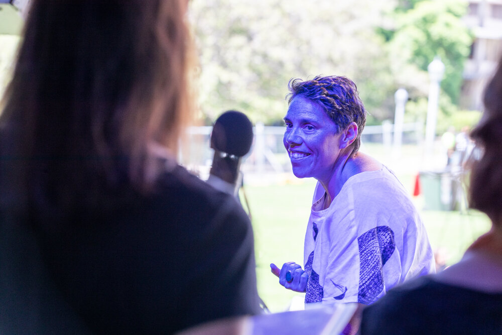 Nardi Simpson, with Barayagal Choir, Performance at Welcome Week