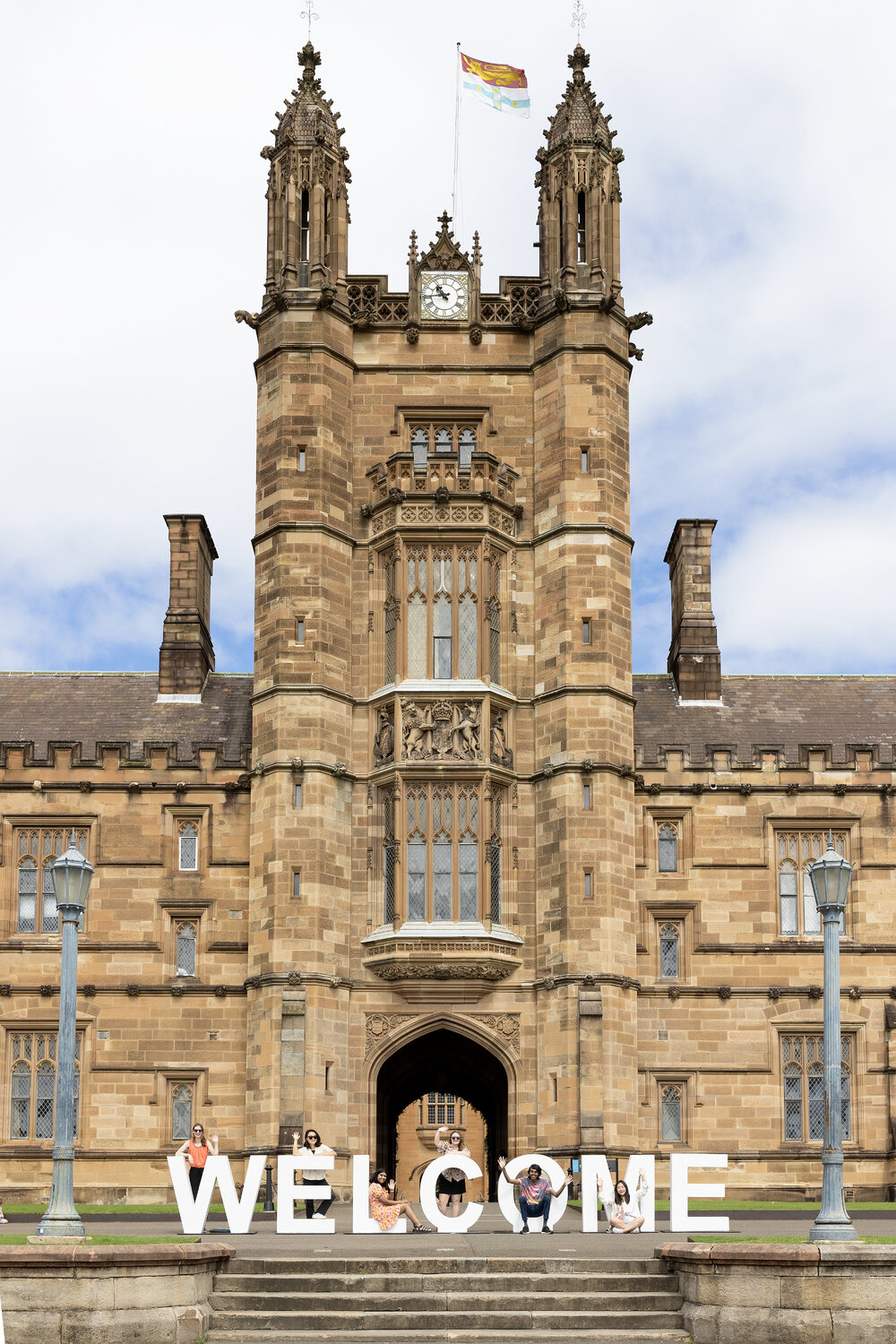 Welcome Sign at Quadrangle for Welcome 