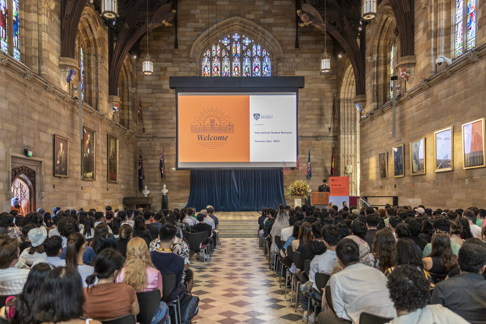 International Student Welcome Event in Great Hall