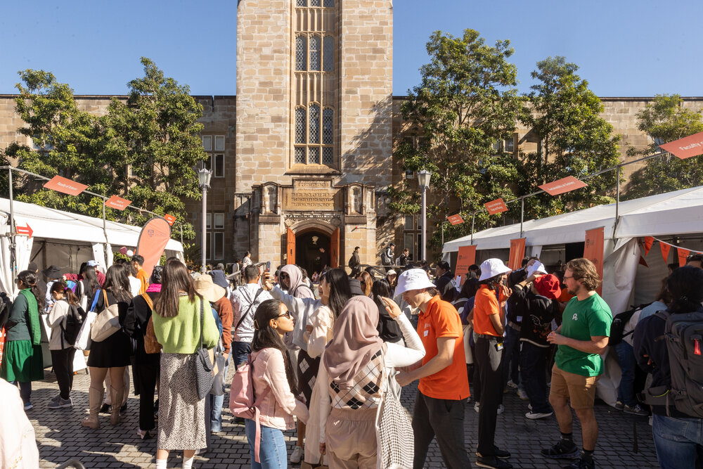 Welcome Fest Stalls in Front of Madsen Building