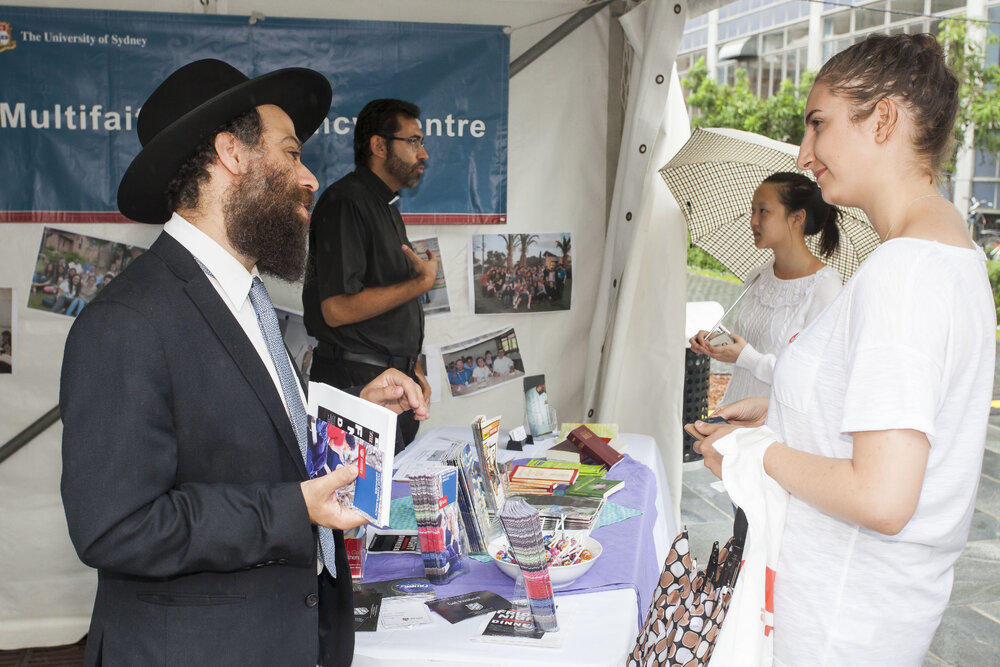 Multifaith Chaplaincy Centre Stall at Orientation Week