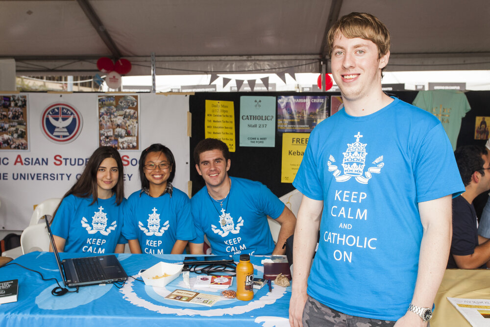 Catholic Society Stall at Orientation Week