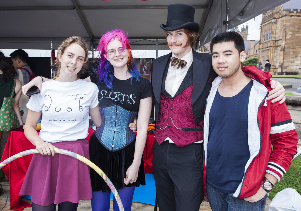 Sydney University Recreational Circus Arts Society (SURCAS) Members at Orientation Week