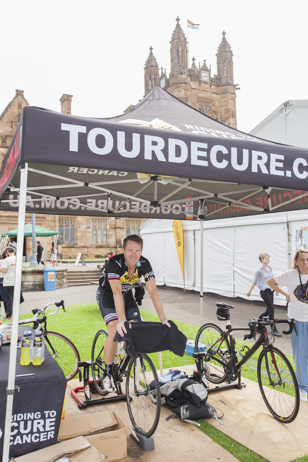 Tour de Cure Stall at Orientation Week