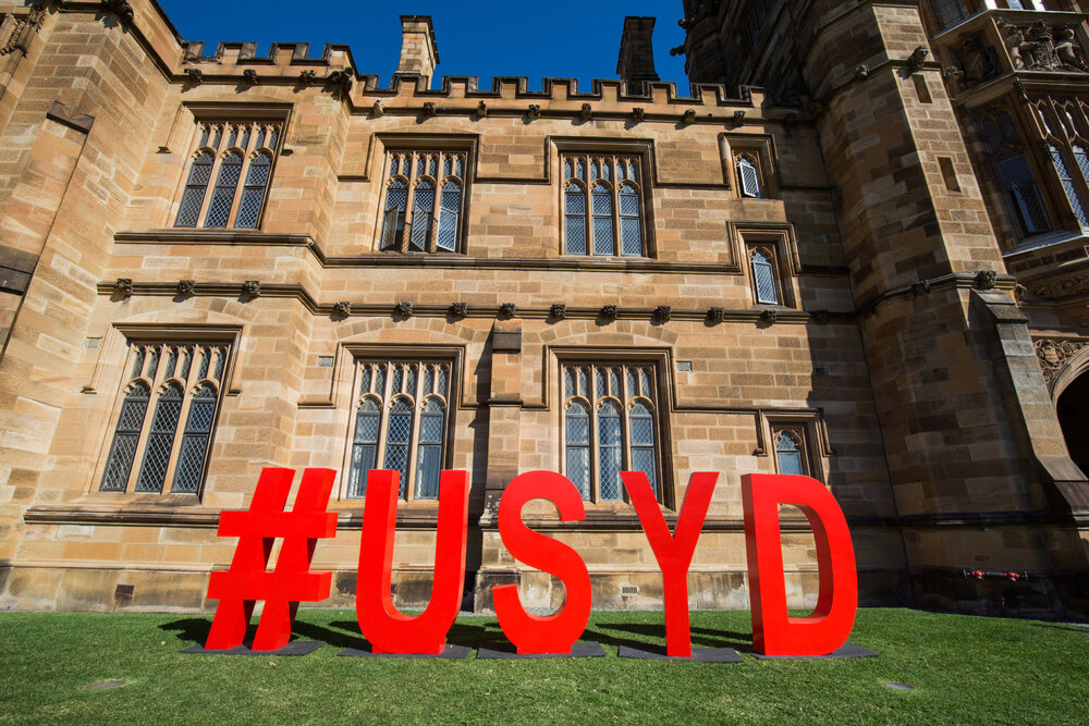 Open Day USYD Sign at Quadrangle
