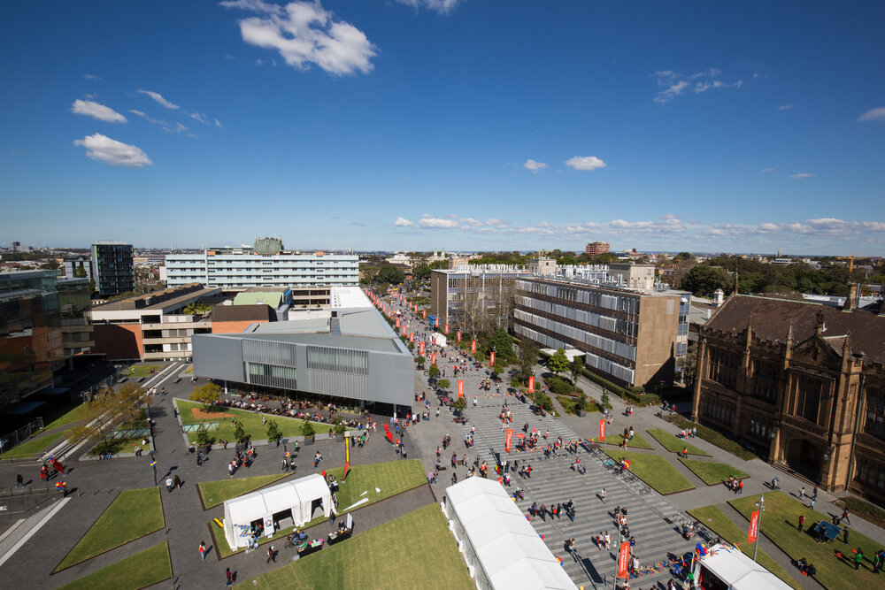 Aerial View of Eastern Avenue on Open Day