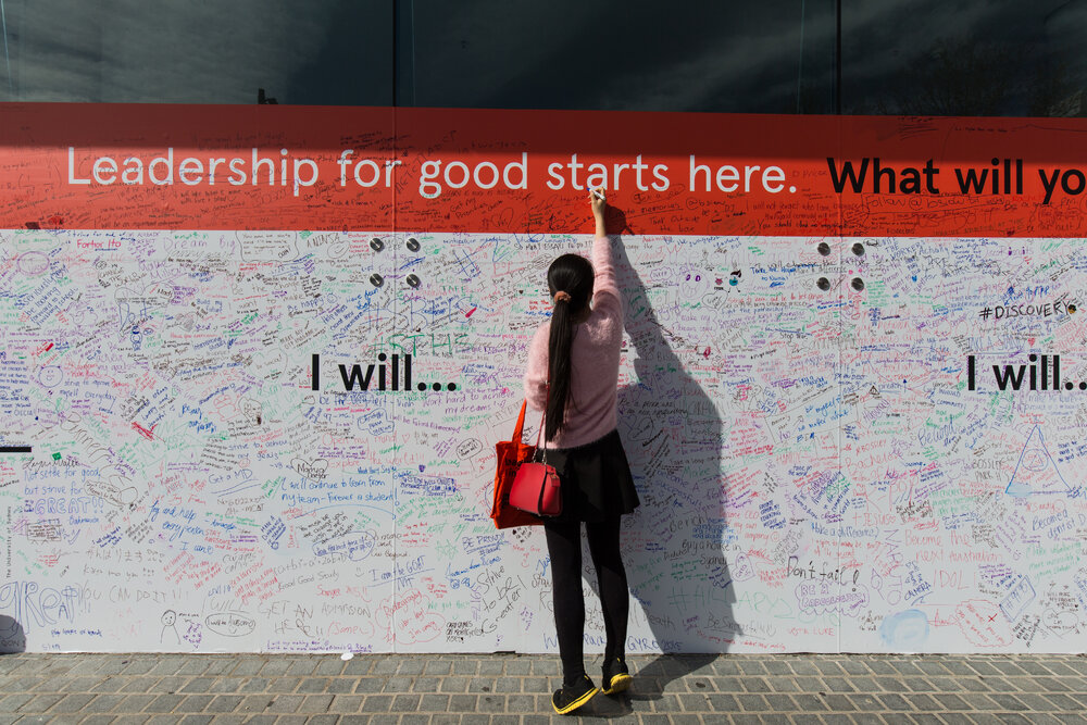 Interactive Wall at Open Day on Eastern Avenue