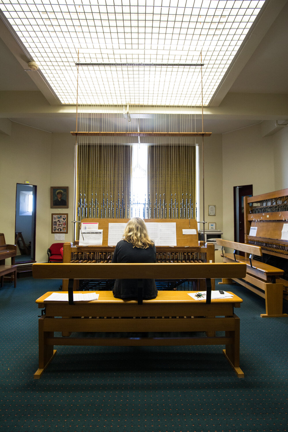 Carillionist Amy Johansen Playing the Carillon on Open Day