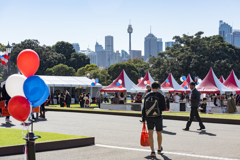 Open Day Stalls on Front Lawn