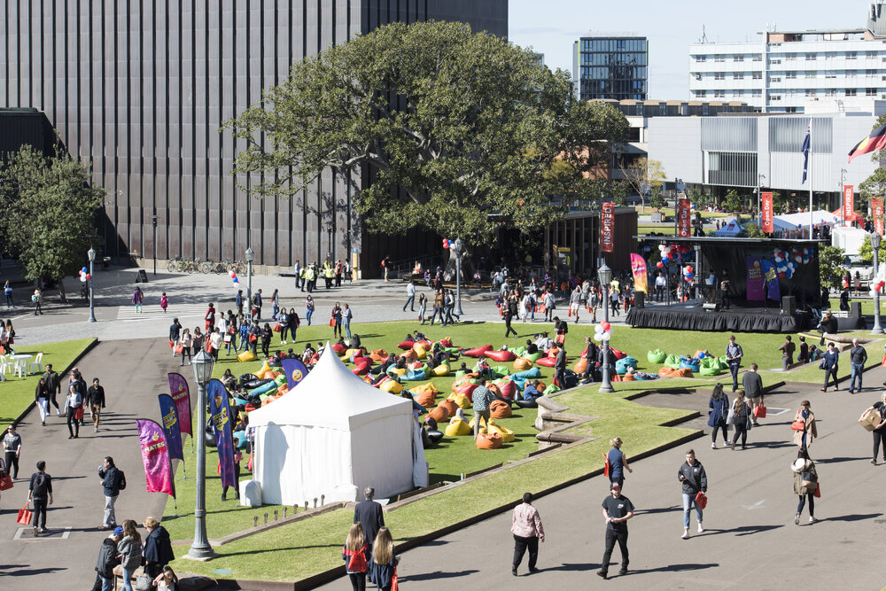 Open Day Activities on Front Lawn