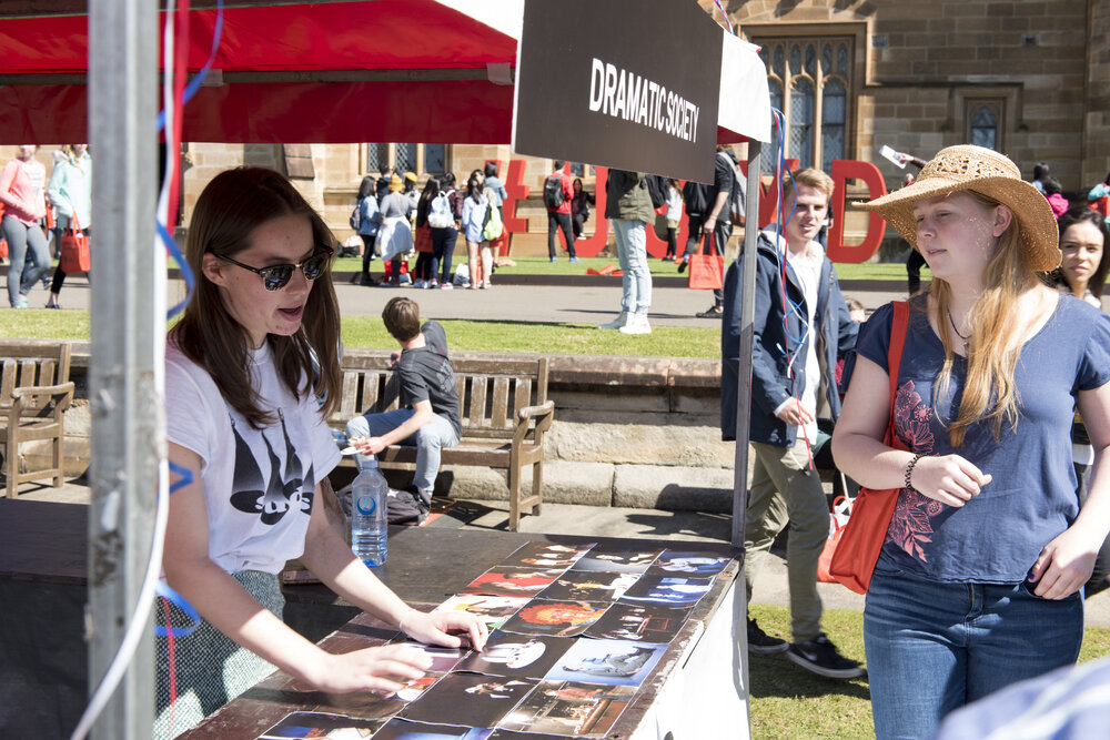 Sydney University Dramatic Society (SUDS) Stall at Open Day