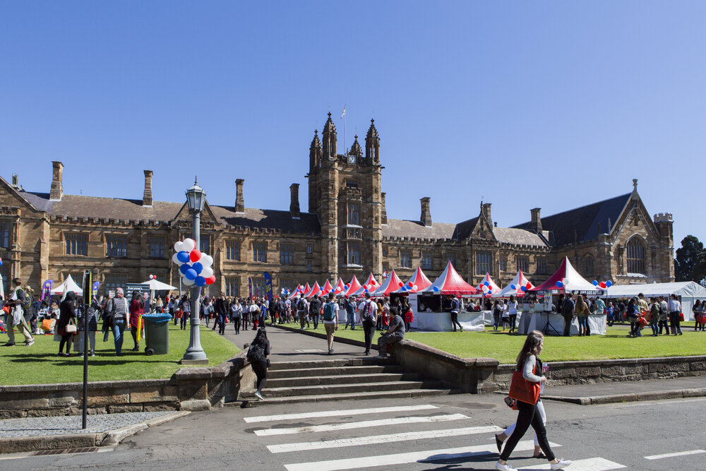 Open Day Stalls on Front Lawn