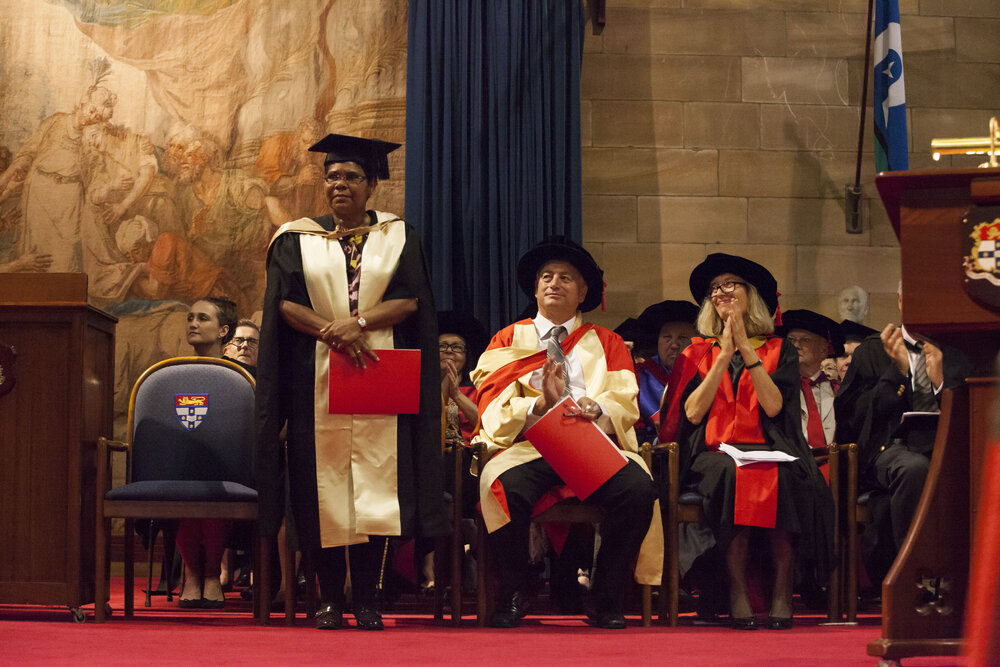 Honorary Degree Ceremony for Marion Scrymgour in the Great Hall