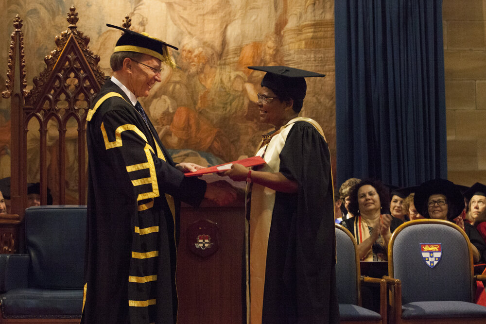 Honorary Degree Ceremony for Marion Scrymgour in the Great Hall