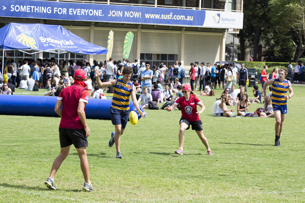International Students Event with Sydney Swans Playing AFL at The Square 