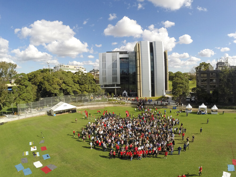 Aerial View of Charles Perkins Centre (CPC) Open Day