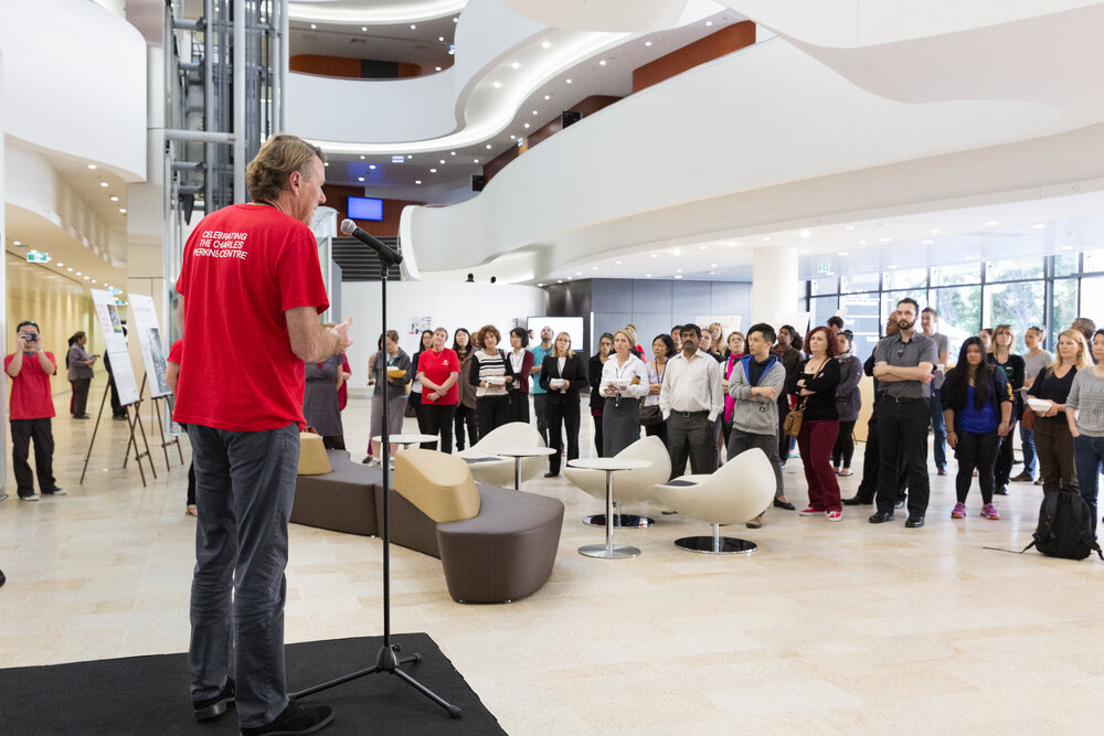 Professor Stephen Simpson at Charles Perkins Centre (CPC) Open Day