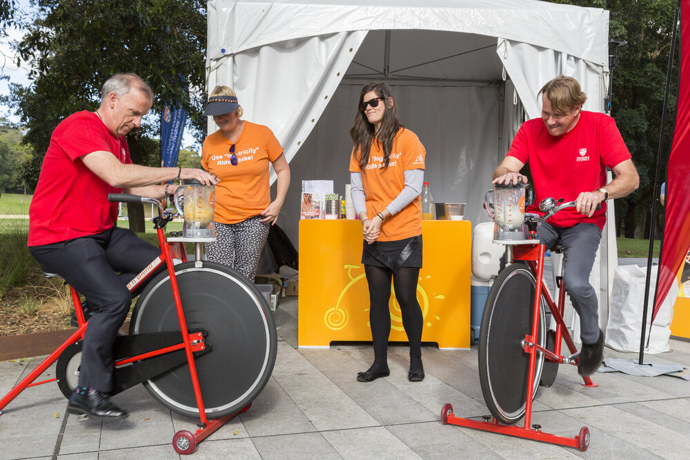 Bike n' Blend Activity at Charles Perkins Centre (CPC) Open Day