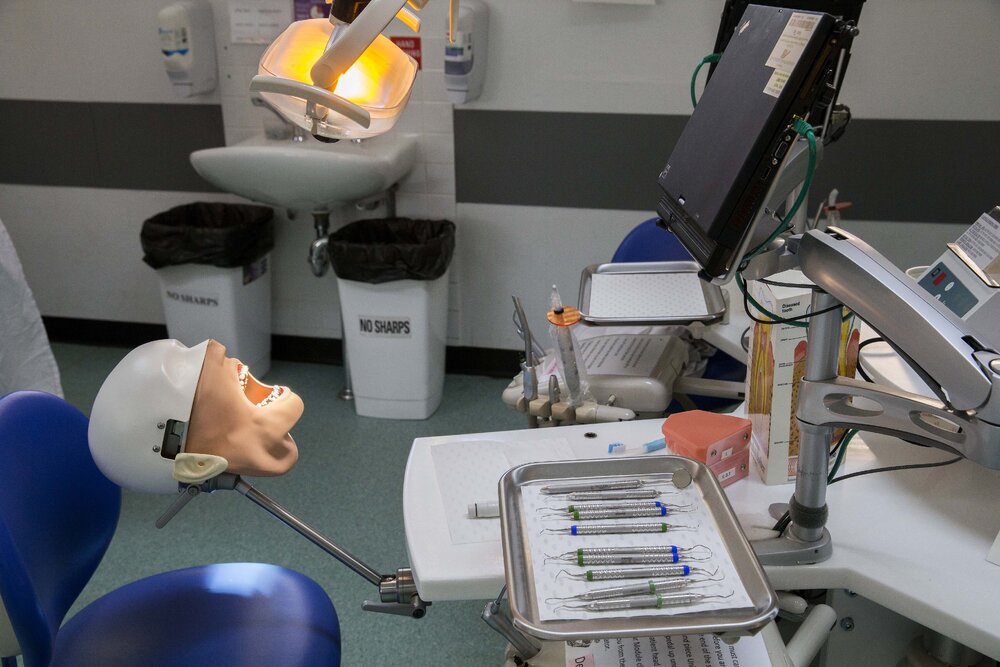 Equipment at Dental Simulation Clinic at Sydney Dental Hospital, Surry Hills