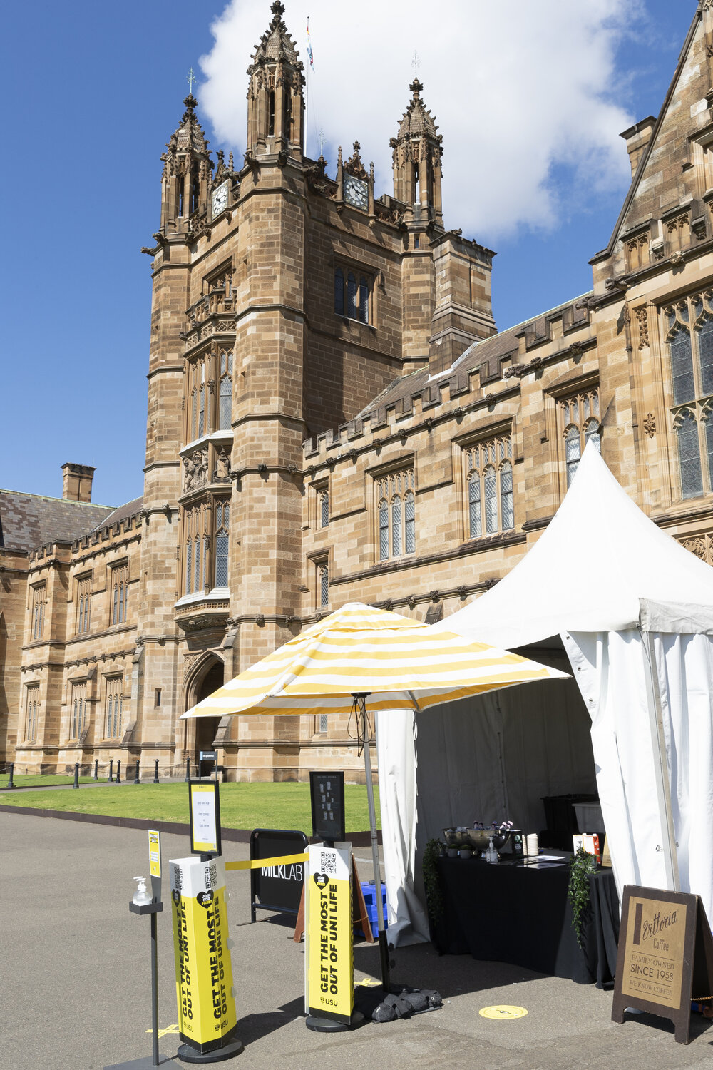 NSW Health Vaccination Centre for COVID-19 in Quadrangle 