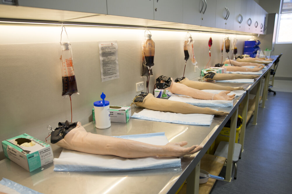 Phlebotomy Practice Arms at Concord Clinical School