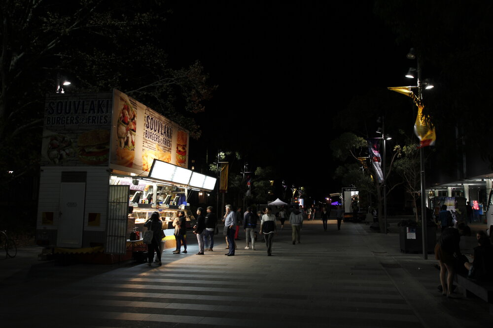Food Trucks on Eastern Avenue for Vivid Path to the Future Festival