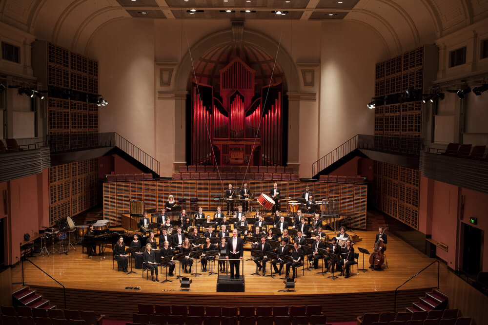 Wind Symphony Orchestra in Verbrugghen Hall at Sydney Conservatorium of Music (SCM)