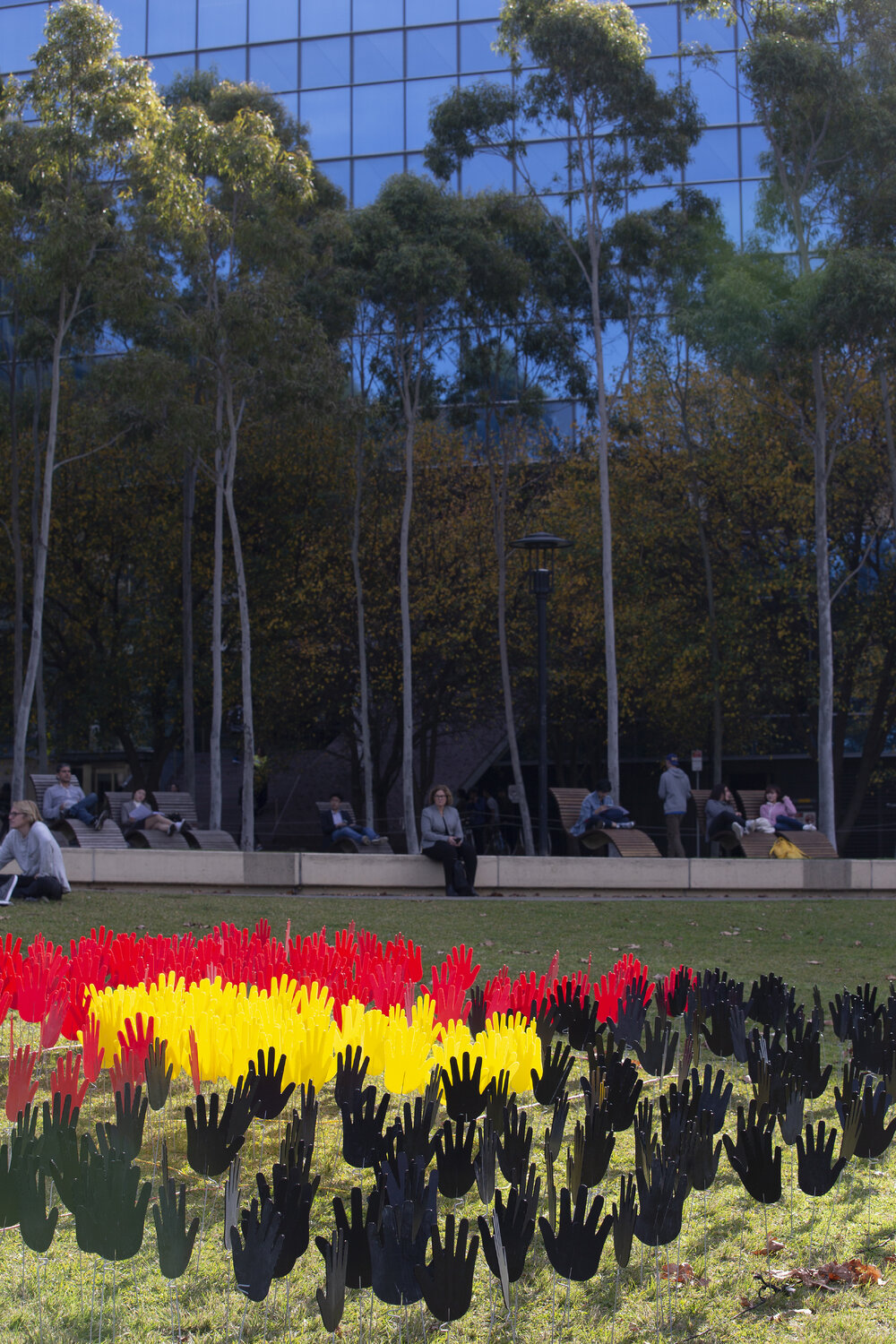 Hands of Reconciliation for National Reconciliation Week at Cadigal Green