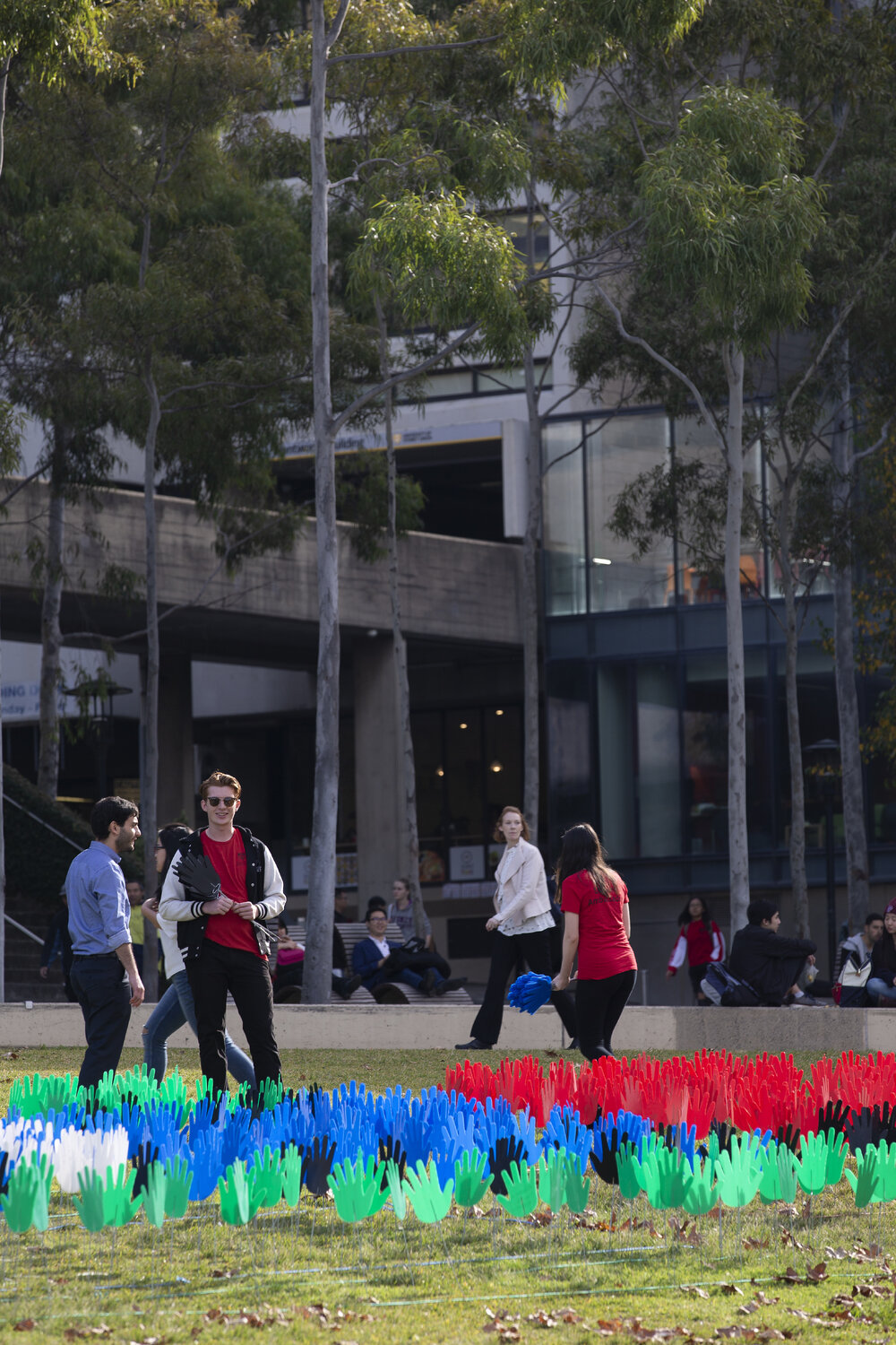 Hands of Reconciliation for National Reconciliation Week at Cadigal Green