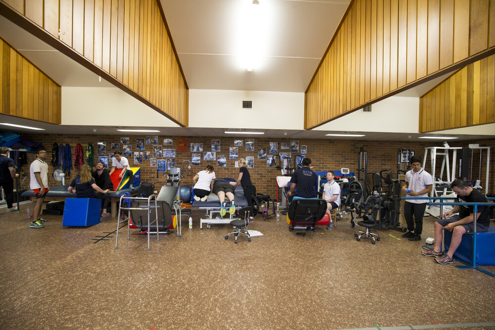 Exercise Physiology and Physiotherapy Students at Cumberland Campus Cinic