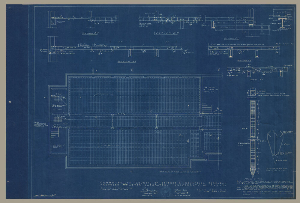 Council for Scientific and Industrial Research - Proposed McMaster Laboratory - Floor Reinforcements