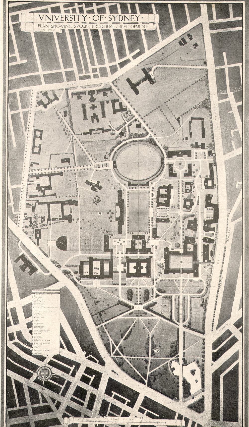 Plan Showing Suggested Scheme of Development