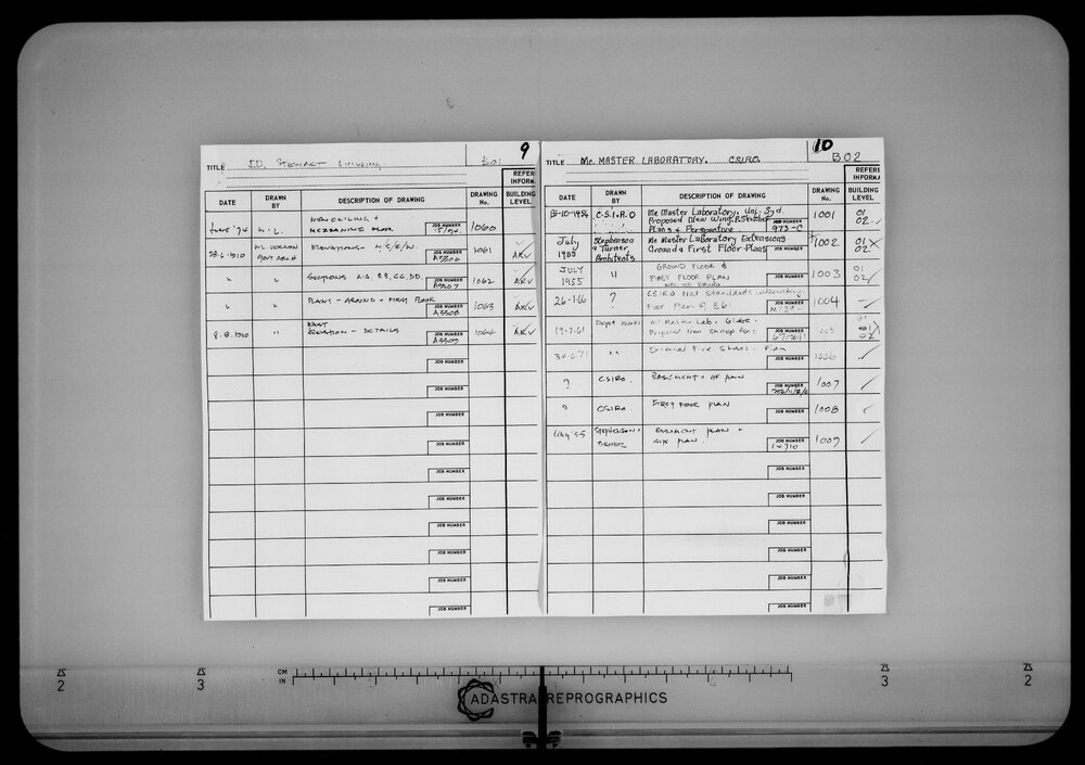 CSIRO McMaster Laboratory - McMaster Annexe - Microfilm Roll F341