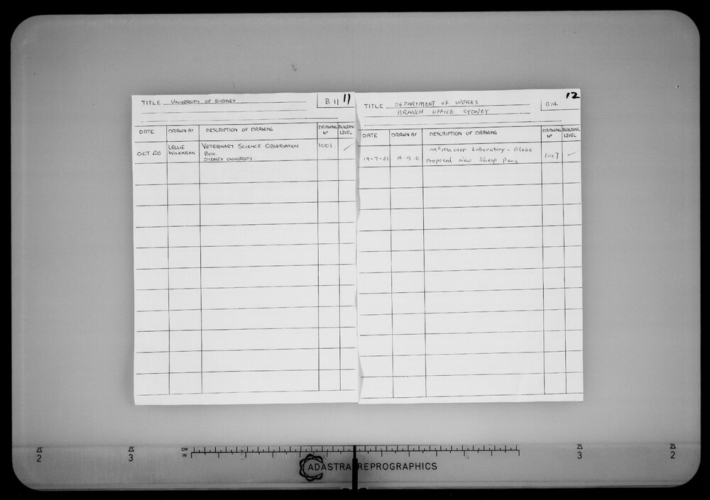 McMaster Laboratory Sheep Pens - Microfilm Roll F341