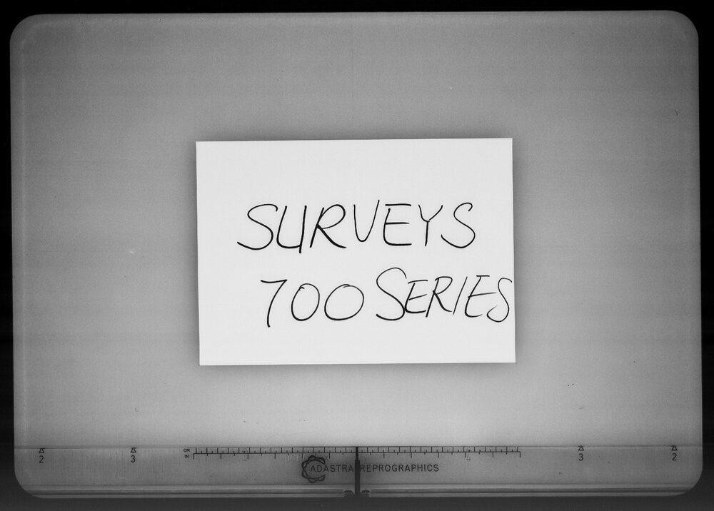 Surveys - 700, 800, 900, 1000, 1100 Series - Microfilm Roll F352