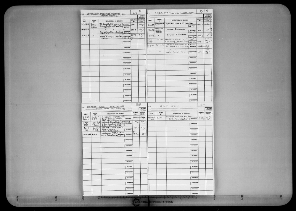 Isolation Block Small Animal House - Veterinary Pathology - Microfilm Roll F360