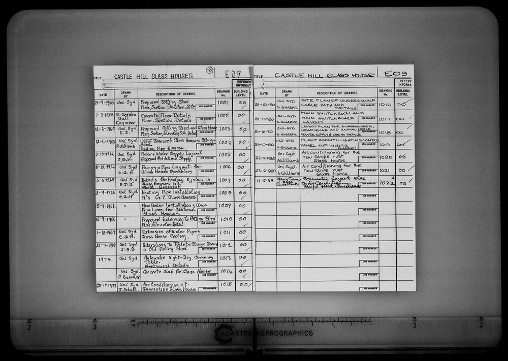 Castle Hill Glass House - Microfilm Roll F362