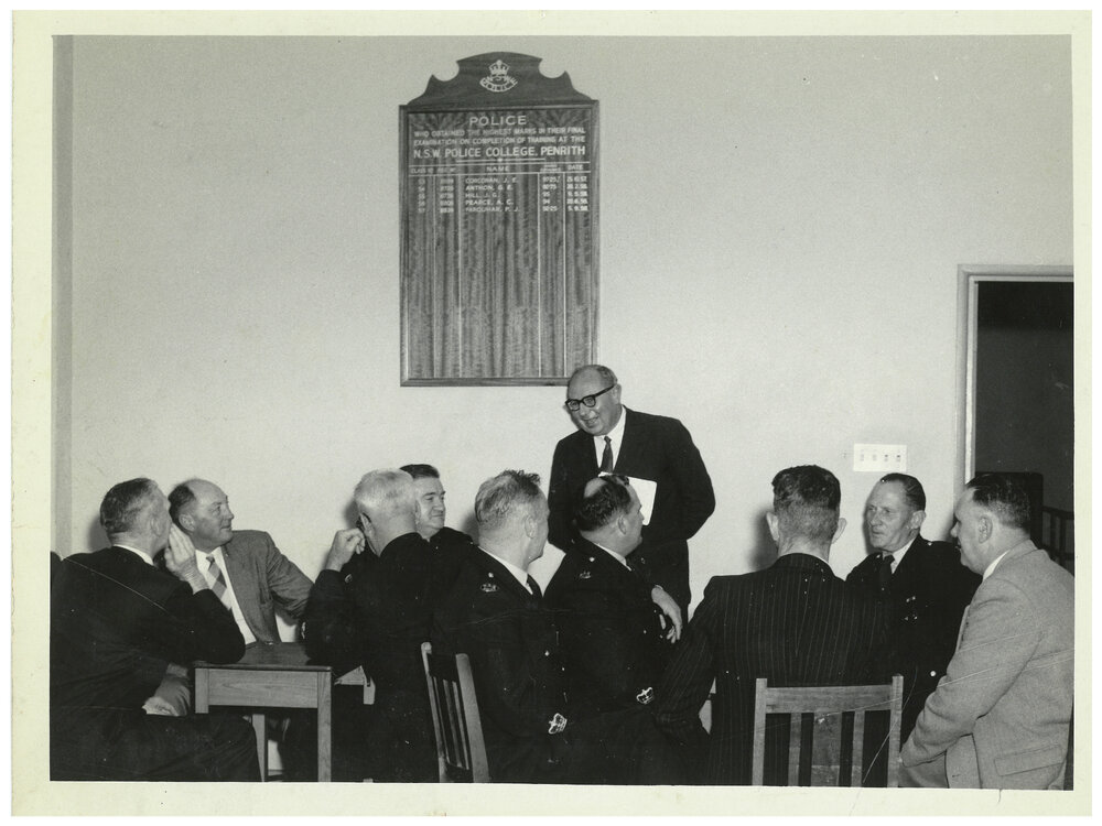 Professor Kenneth Shatwell Addressing Members of the Police College, Penrith