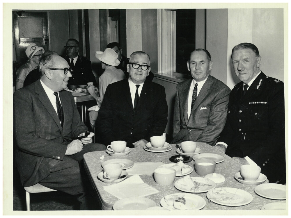 Police Commissioner Norman Allen and Professor Kenneth Shatwell at an Event