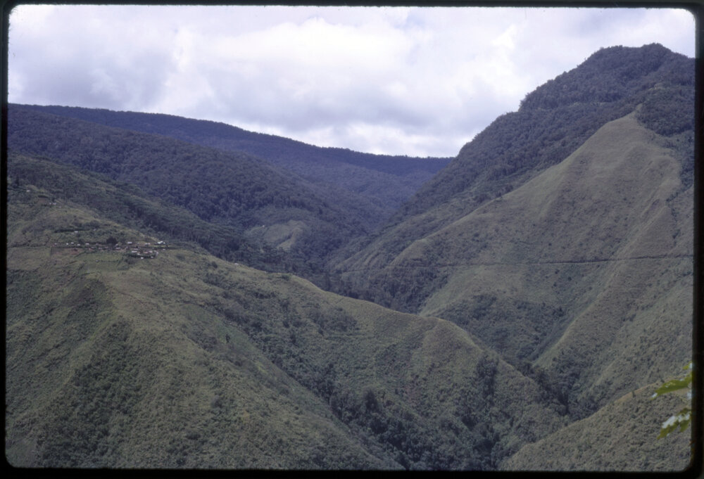 Mountain with Village in Background