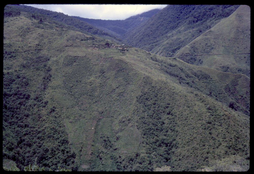 Mountain with Village in Background