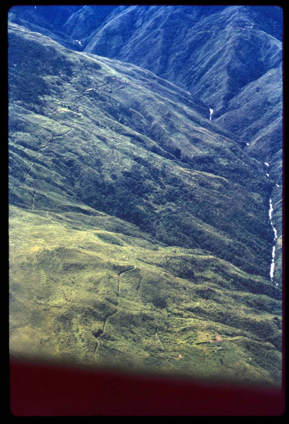 Aerial View of Mountainside and River
