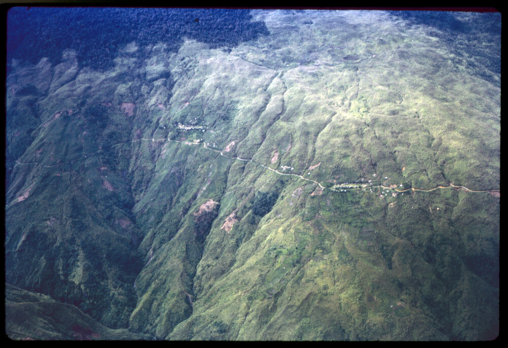 Aerial View of Mountain and Villages