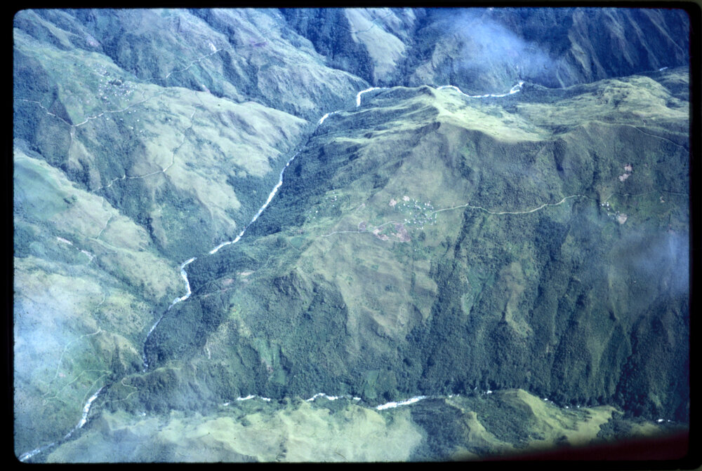 Aerial View of Villages, Papua New Guinea